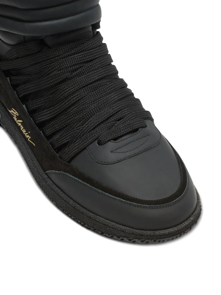 Balmain Leather-Panelled Trainers