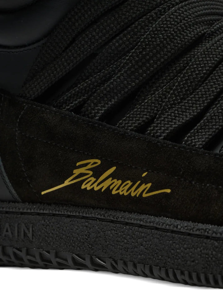 Balmain Leather-Panelled Trainers