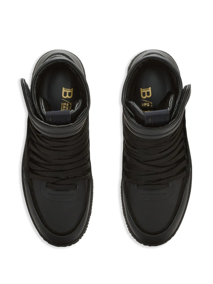 Balmain Leather-Panelled Trainers