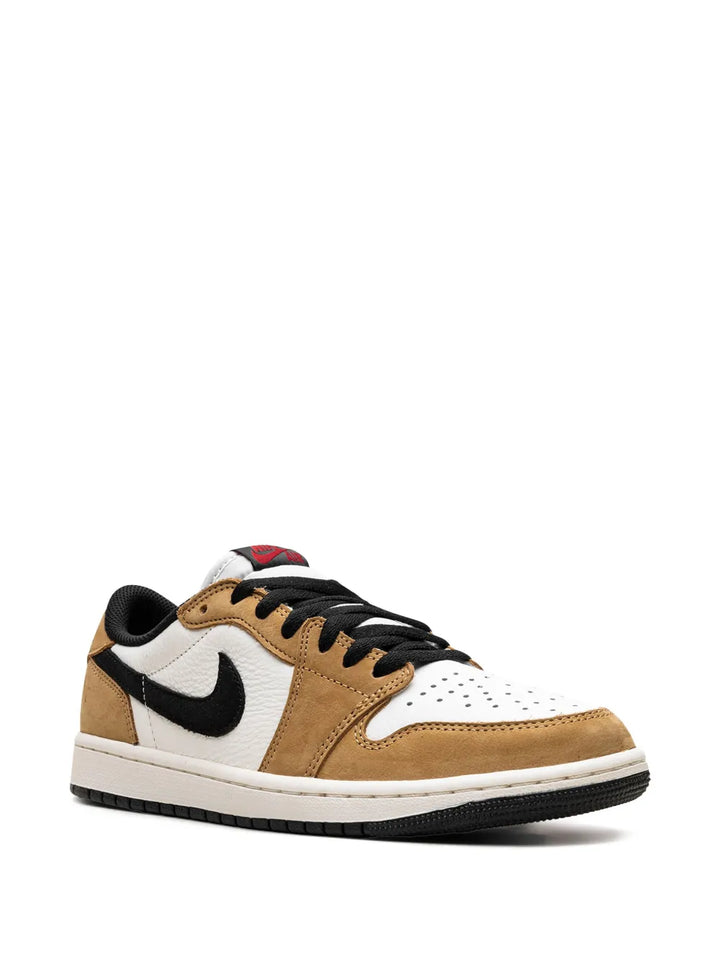 Air Jordan 1 Retro Low Og Rookie Of The Year - Sail/Black/Golden Harvest/Gym Red Sneakers