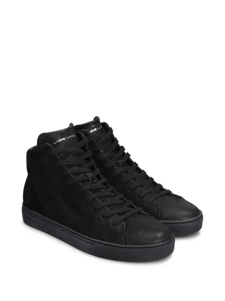 Crime London Minimal Hi-Top Sneakers