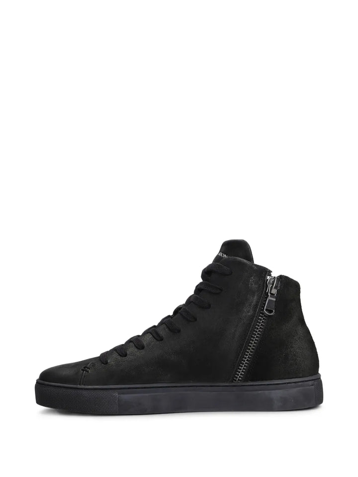 Crime London Minimal Hi-Top Sneakers