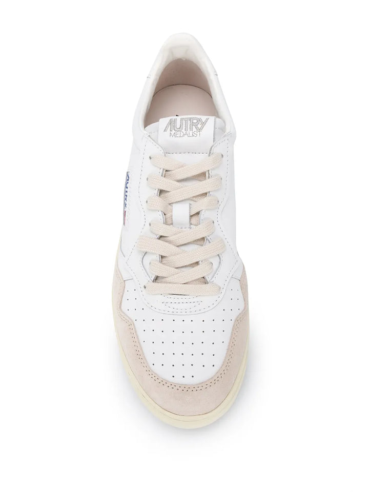Autry Medalist Low White/Beige Sneakers