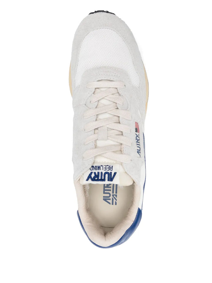 Autry Running Reelwind Low White/Royal Blue Sneakers