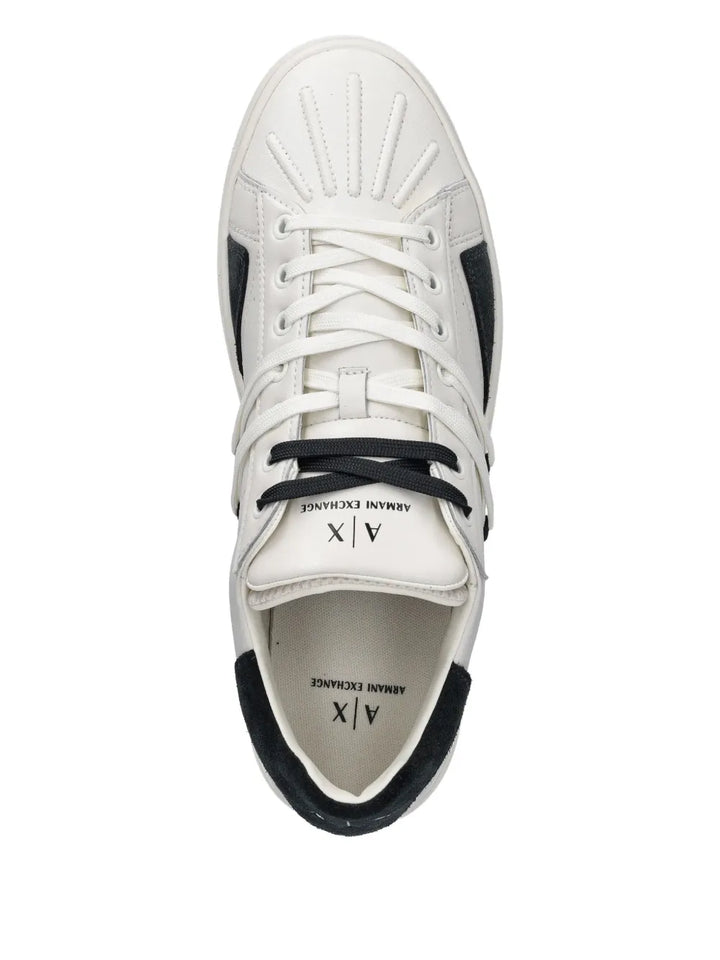 Armani Exchange Leather Panelled Trainers