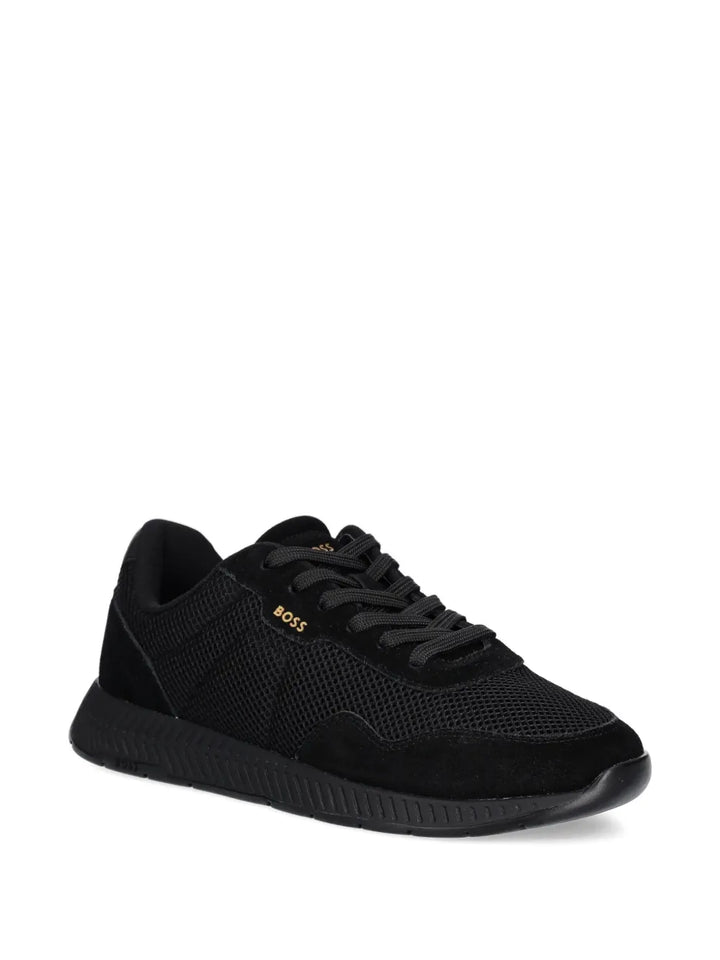 Boss Titanium Mesh-Panel Sneakers