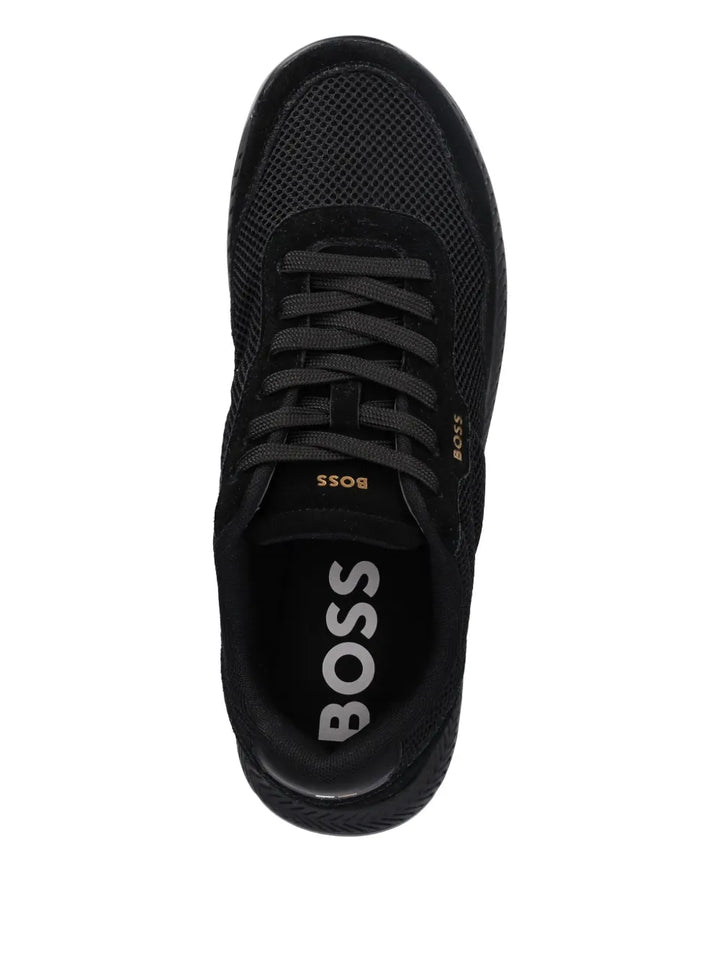 Boss Titanium Mesh-Panel Sneakers