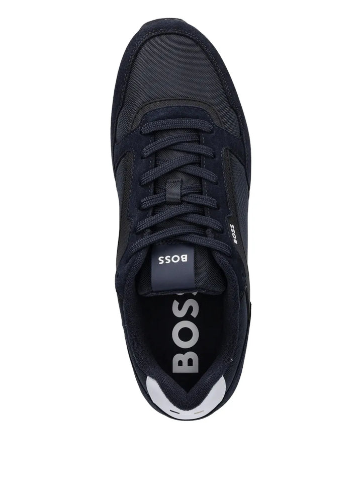 Boss Parkour Suede-Panelled Sneakers