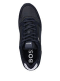 Boss Parkour Suede-Panelled Sneakers