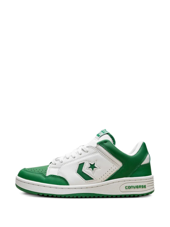 Converse Weapon Green Vintage White Sneakers