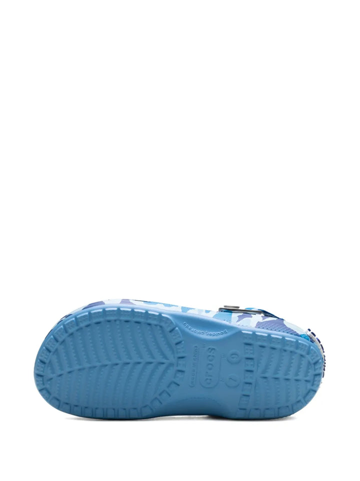 Crocs X A Bathing Ape Clog Blue Camo Sneakers