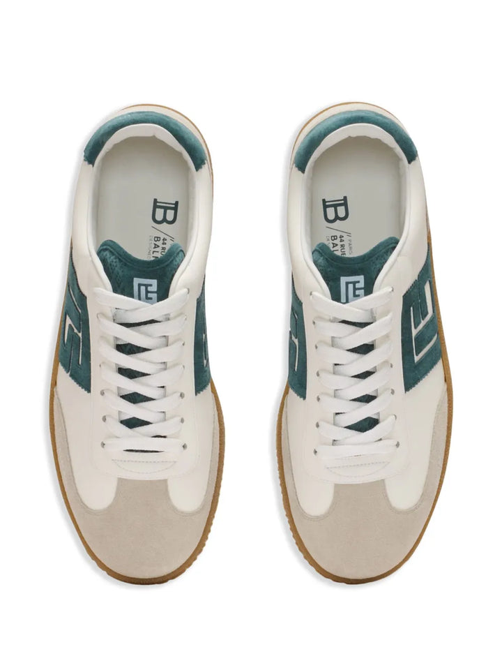 Balmain Swan Low-Top Sneakers