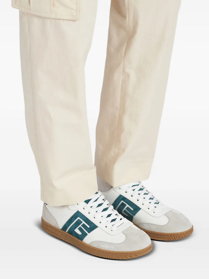 Balmain Swan Low-Top Sneakers