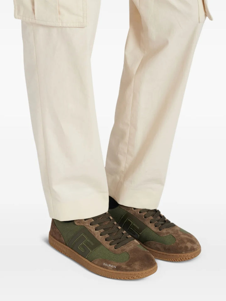 Balmain Swan Low-Top Sneakers
