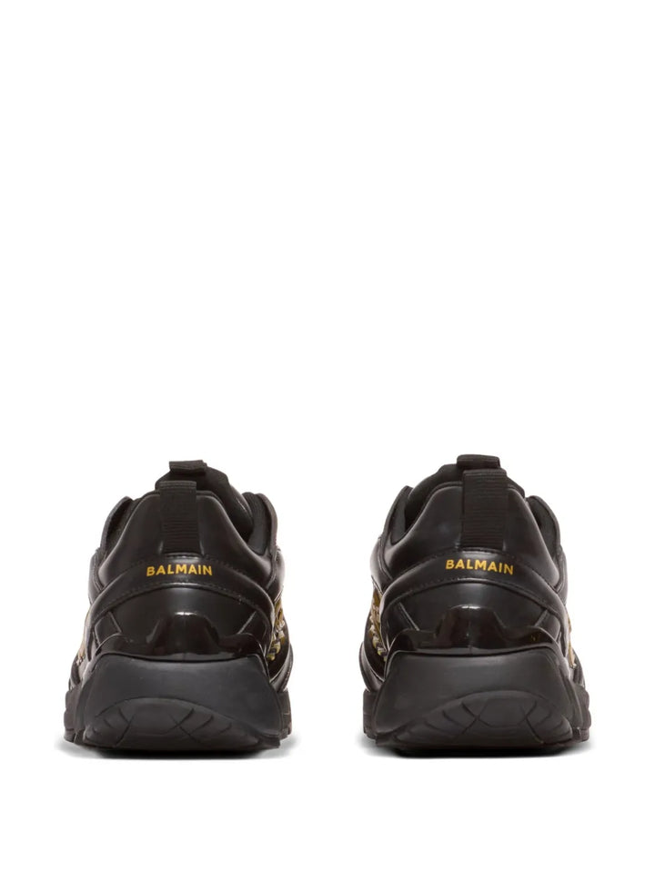 Balmain Cosmic Dust Leather Sneakers