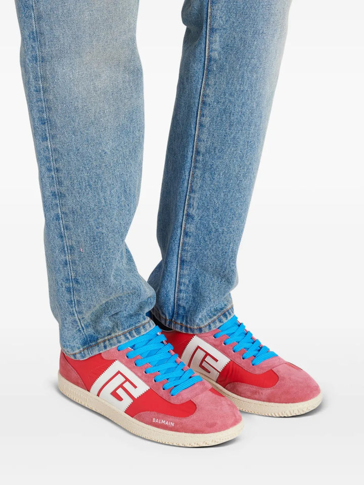 Balmain Swan Low-Top Sneakers