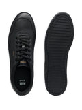 Boss Logo-Stamp Leather Sneakers