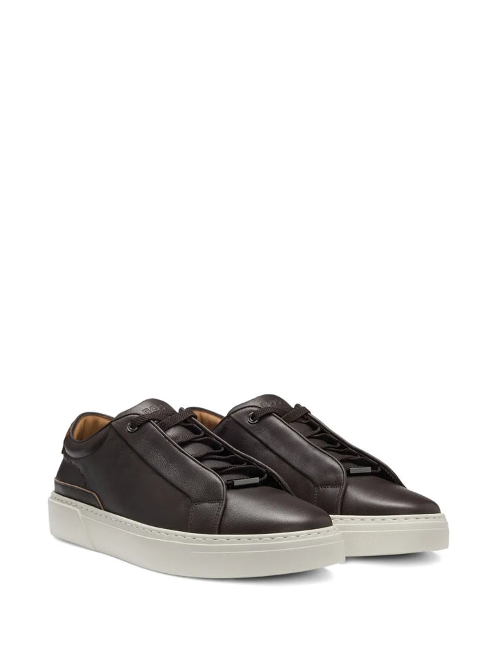 Boss Gary Leather Lace-Up Sneakers