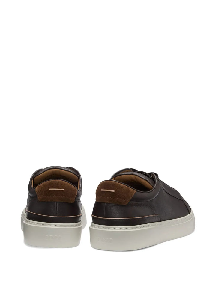 Boss Gary Leather Lace-Up Sneakers