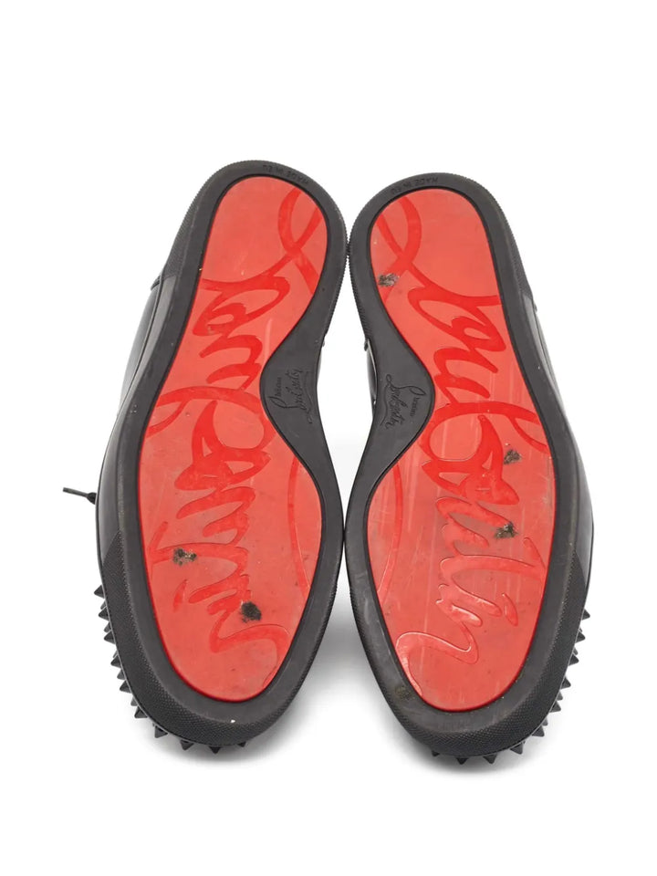 Christian Louboutin Pre-Owned Studded Leather Sneakers