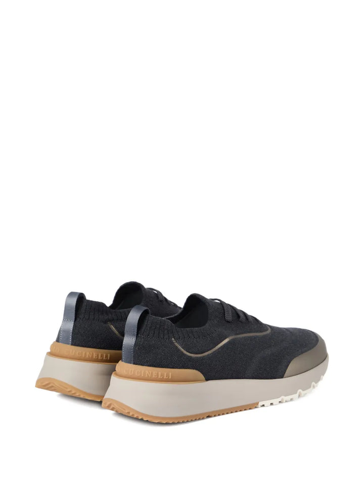 Brunello Cucinelli Knitted Slip-On Sneakers
