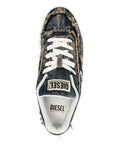 Diesel Frayed Denim Sneakers