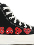 Comme Des Gar ns Play X Converse Heart-Print High-Top Sneakers