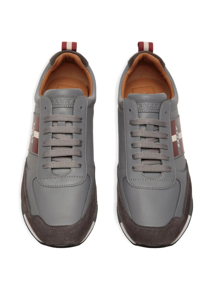 Bally Lace-Up Leather Sneakers