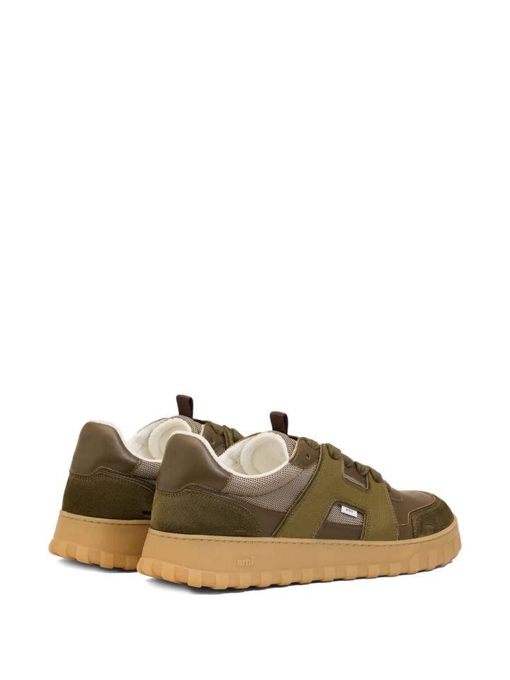 Ami Paris A Walk Leather Low-Top Sneakers