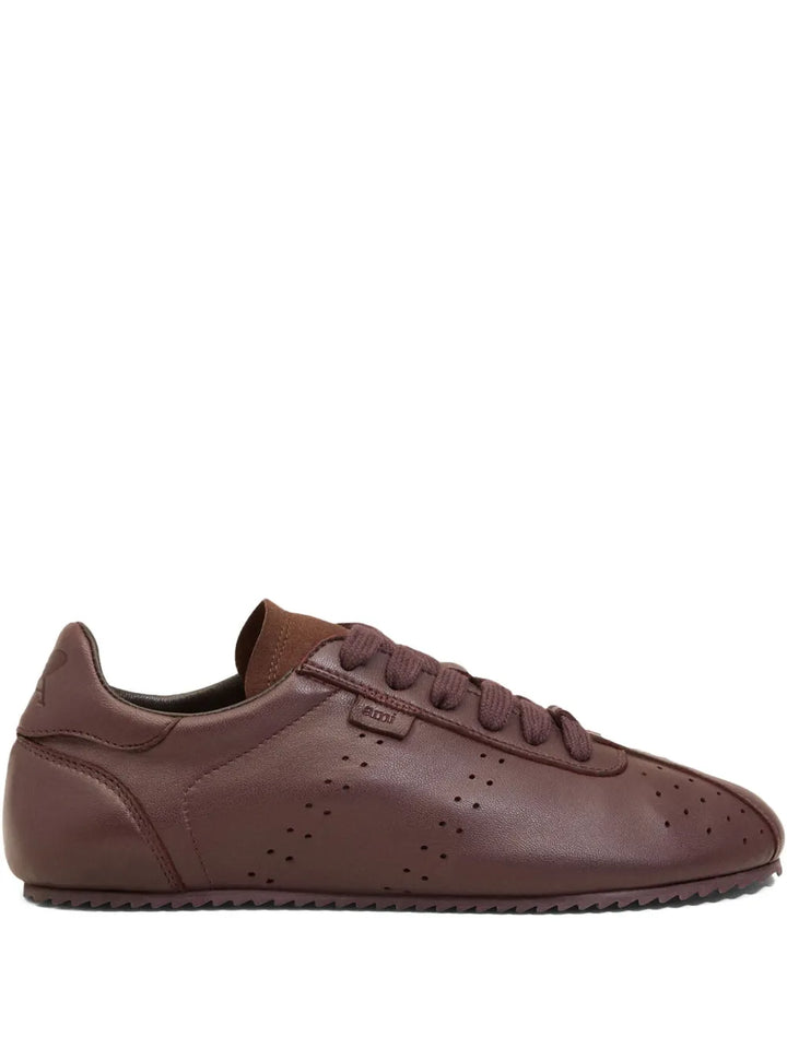 Ami Paris Soft Step Leather Low-Top Sneakers