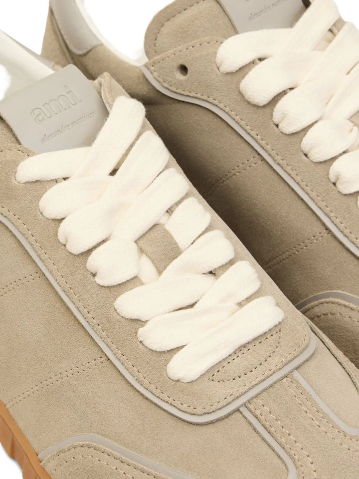 Ami Paris Step Leather Low-Top Sneakers