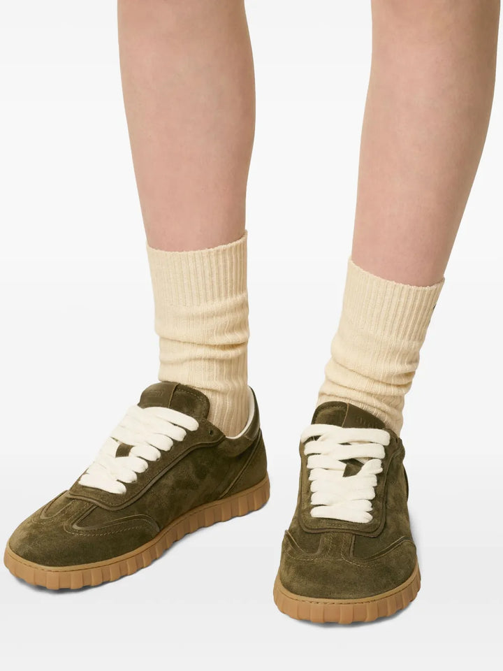 Ami Paris Step Leather Low-Top Sneakers