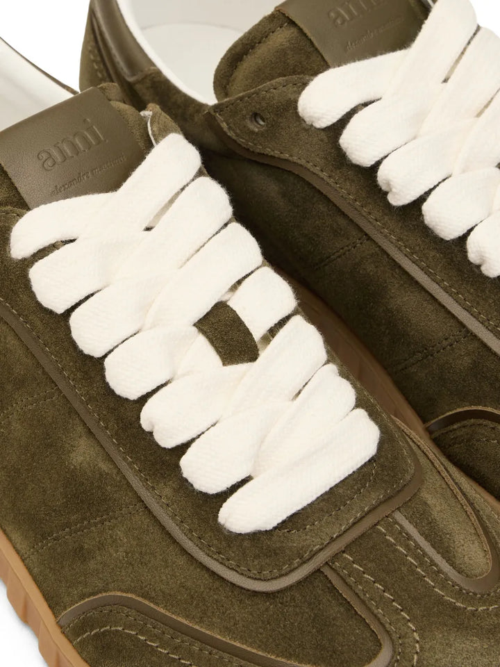 Ami Paris Step Leather Low-Top Sneakers