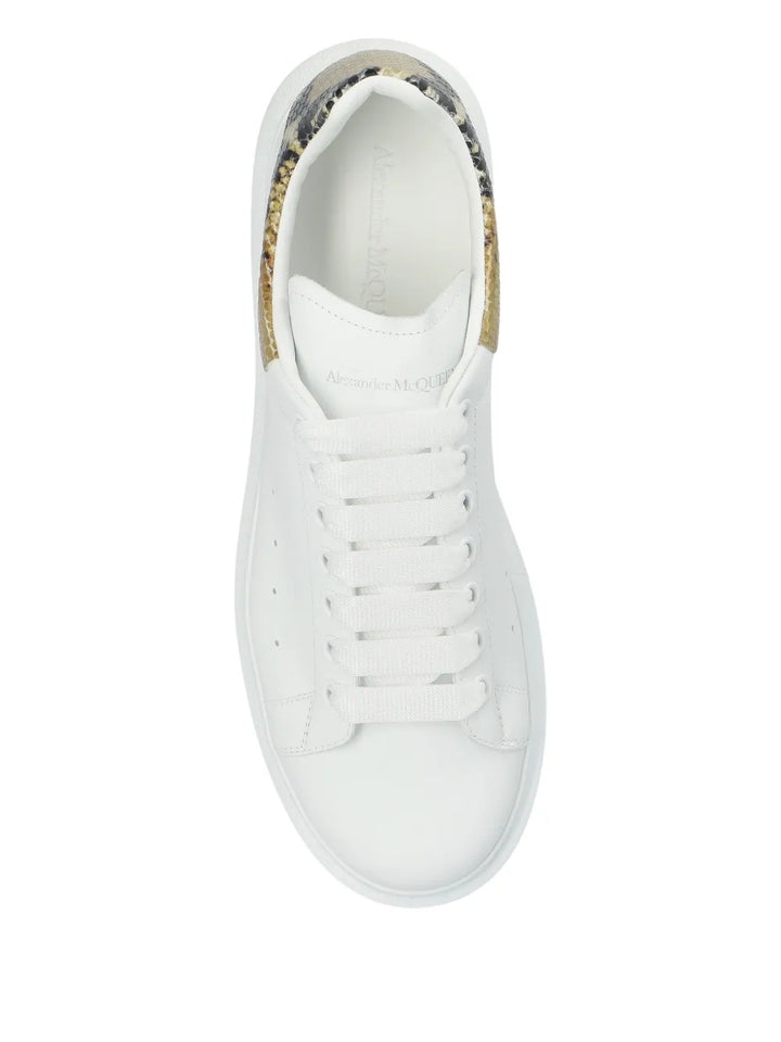 Alexander Mcqueen Tread Slick Snakeskin-Embellished Sneakers