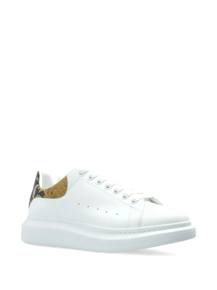 Alexander Mcqueen Tread Slick Snakeskin-Embellished Sneakers