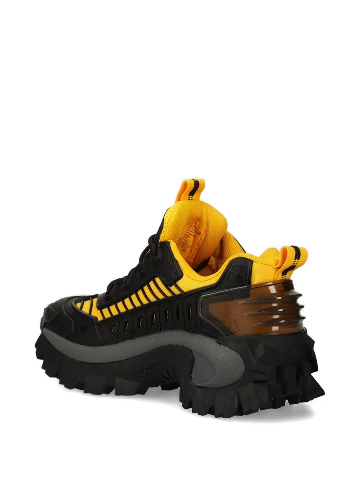 Caterpillar Pull-Tab Panelled Lace-Up Sneakers