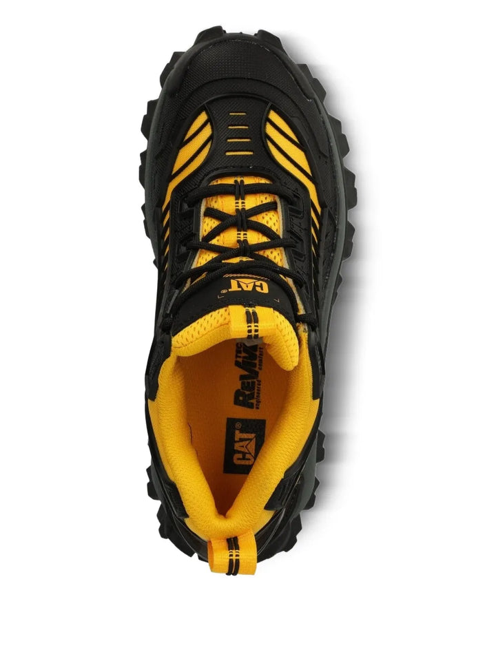 Caterpillar Pull-Tab Panelled Lace-Up Sneakers