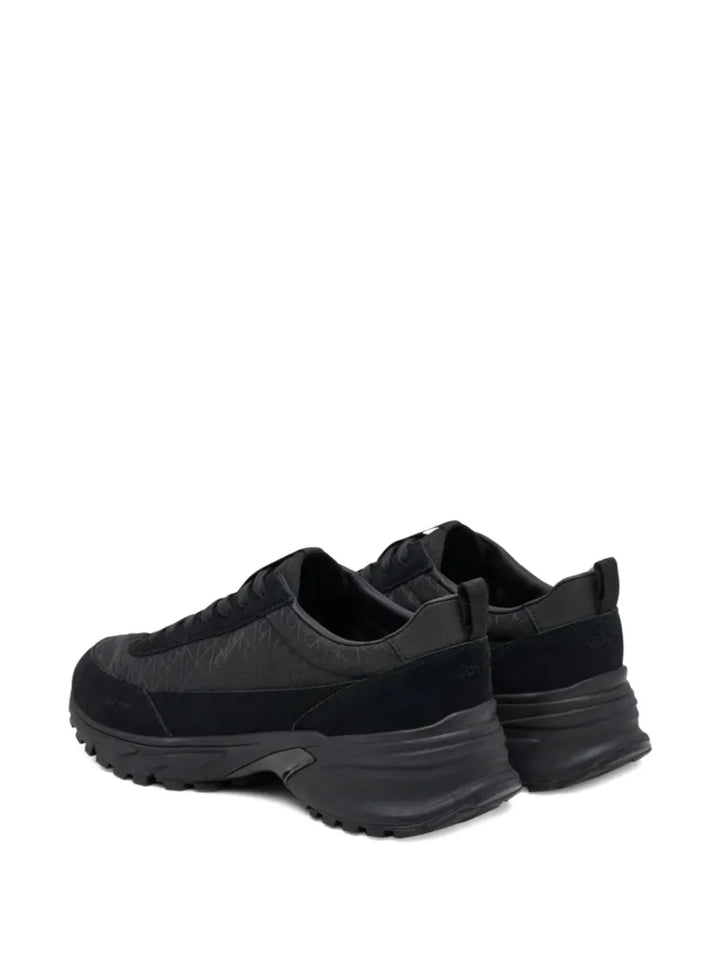 Calvin Klein Monogram Suede Lace-Up Sneakers