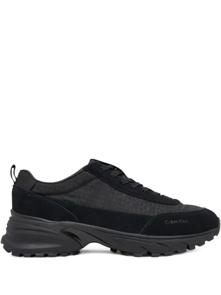 Calvin Klein Monogram Suede Lace-Up Sneakers