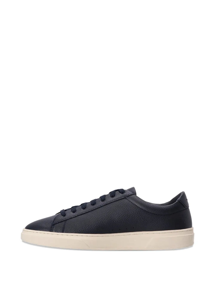 Boss Leather Lace-Up Sneakers