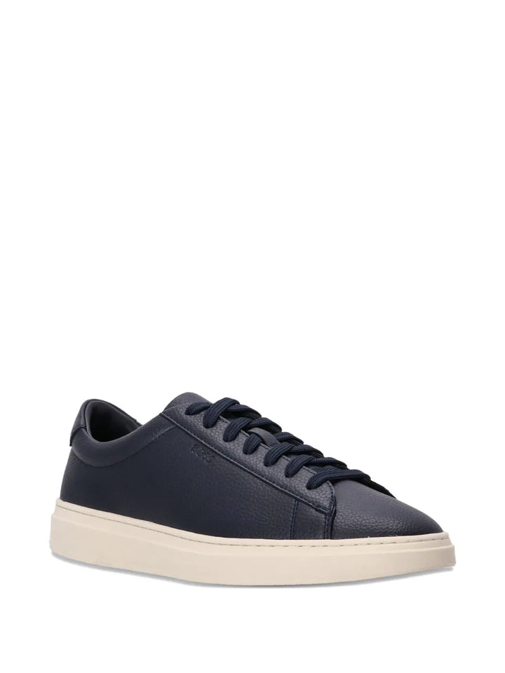 Boss Leather Lace-Up Sneakers