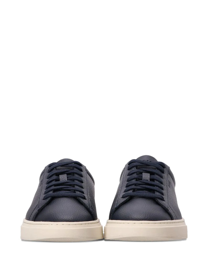 Boss Leather Lace-Up Sneakers