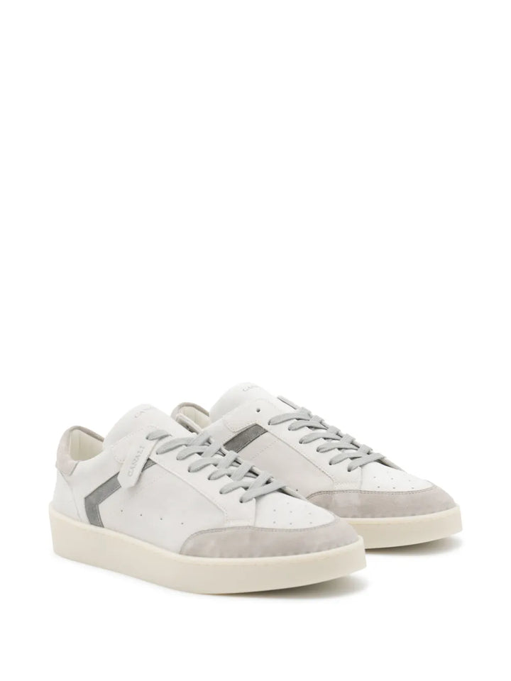 Canali Leather Panelled Sneakers