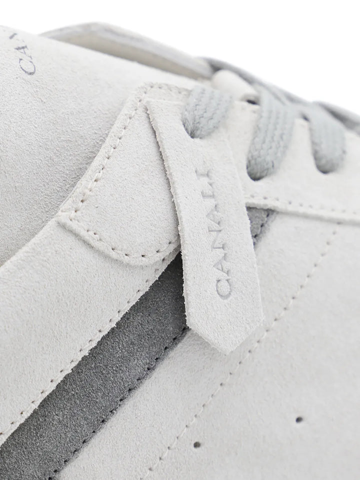Canali Leather Panelled Sneakers