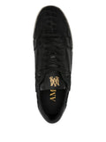 Amiri Crocodile-Embossed Leather Sneakers
