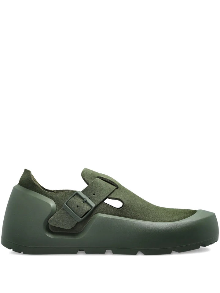 Birkenstock Reykjavik Buckle-Strap Nubuck-Leather Sneakers