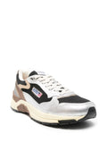 Autry Hyperway Metallic Leather Mesh Sneakers