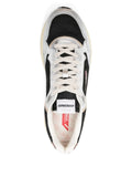 Autry Hyperway Metallic Leather Mesh Sneakers