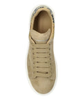 Alexander Mcqueen Oversized Suede Snake-Detail Sneakers
