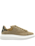 Alexander Mcqueen Oversized Suede Snake-Detail Sneakers
